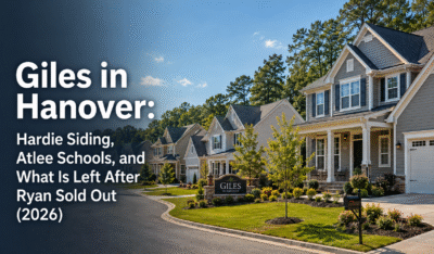 Giles neighborhood homes in Hanover County VA near Atlee schools