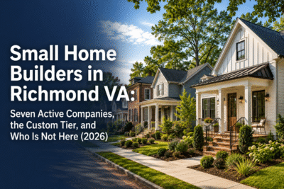 Small home builders in Richmond, Virginia
